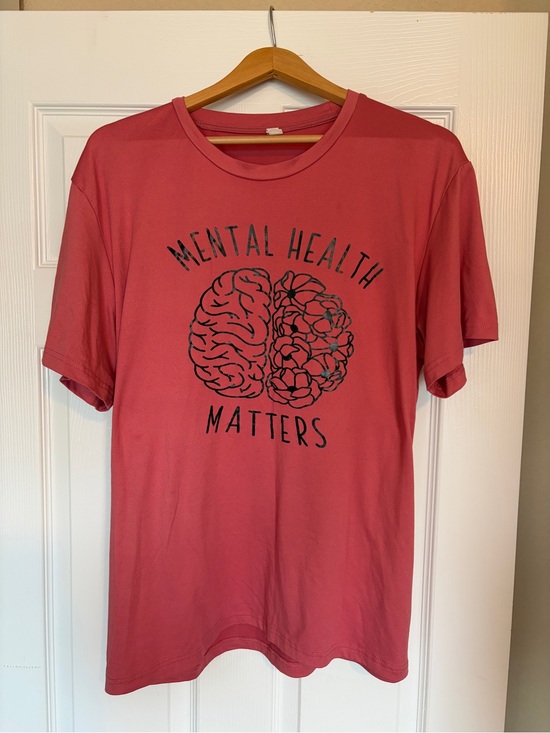 Unbranded Tops - Mental Health Matters Graphic Tee XL Inspirational Awareness Stretch F1